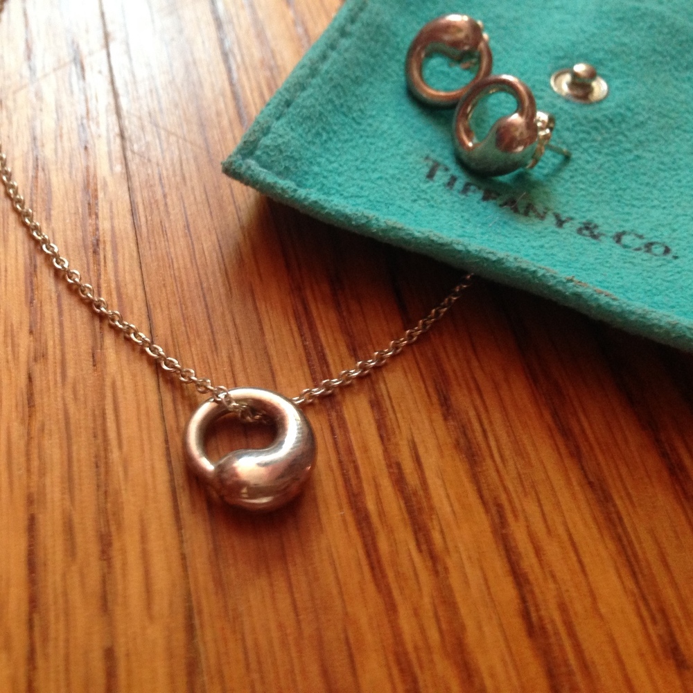 Tiffany Earrings and Matching Necklace